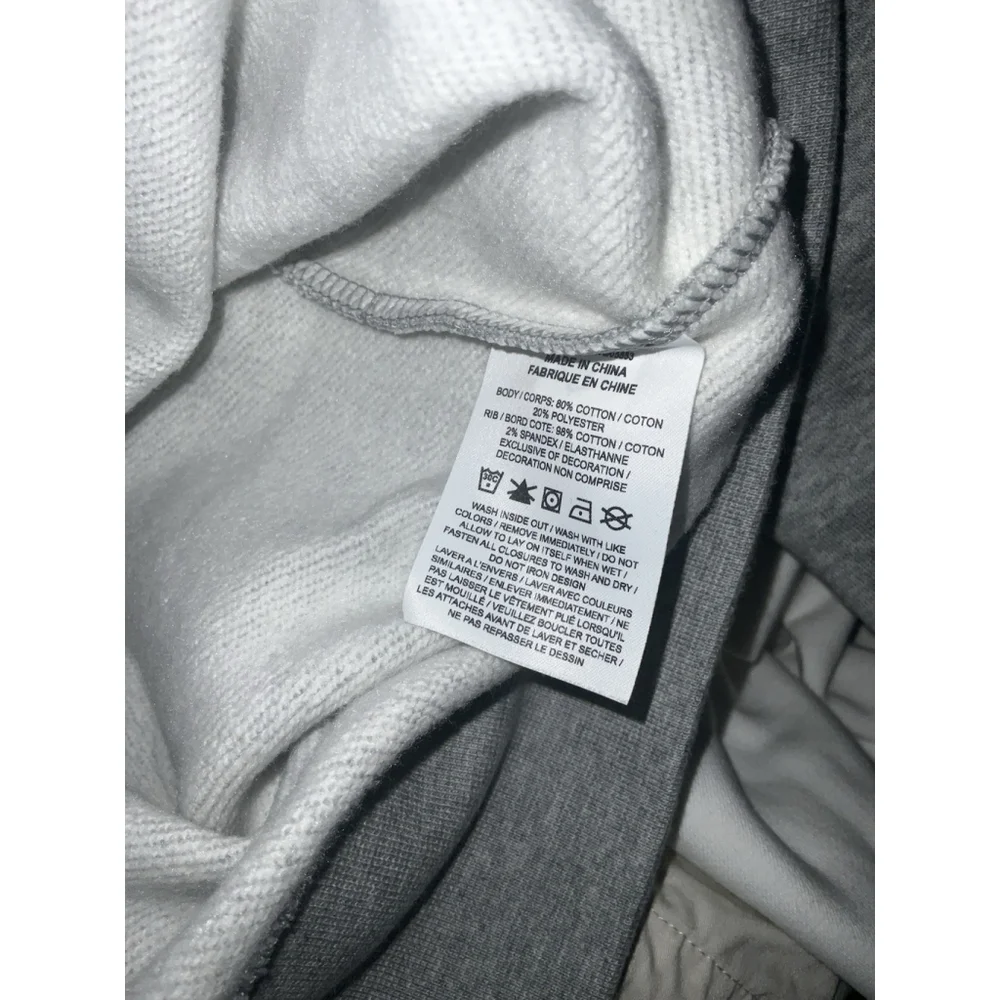 New Nike wrap around swoosh TM logo Crewneck sweatshirt grey DD5993-063 Large